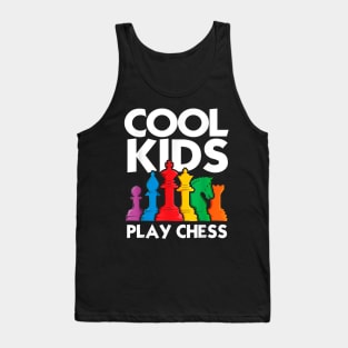 Cool Kids Play Chess Funny Chess Lover Shirt for Boys Girls Tank Top